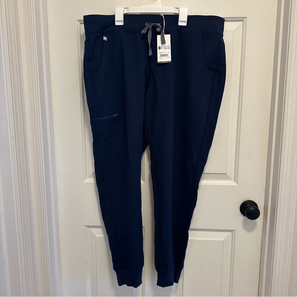 Figs Zamora 2.0 Jogger Scrub Pants Navy Blue Technical Collection Size XL - Picture 2 of 8